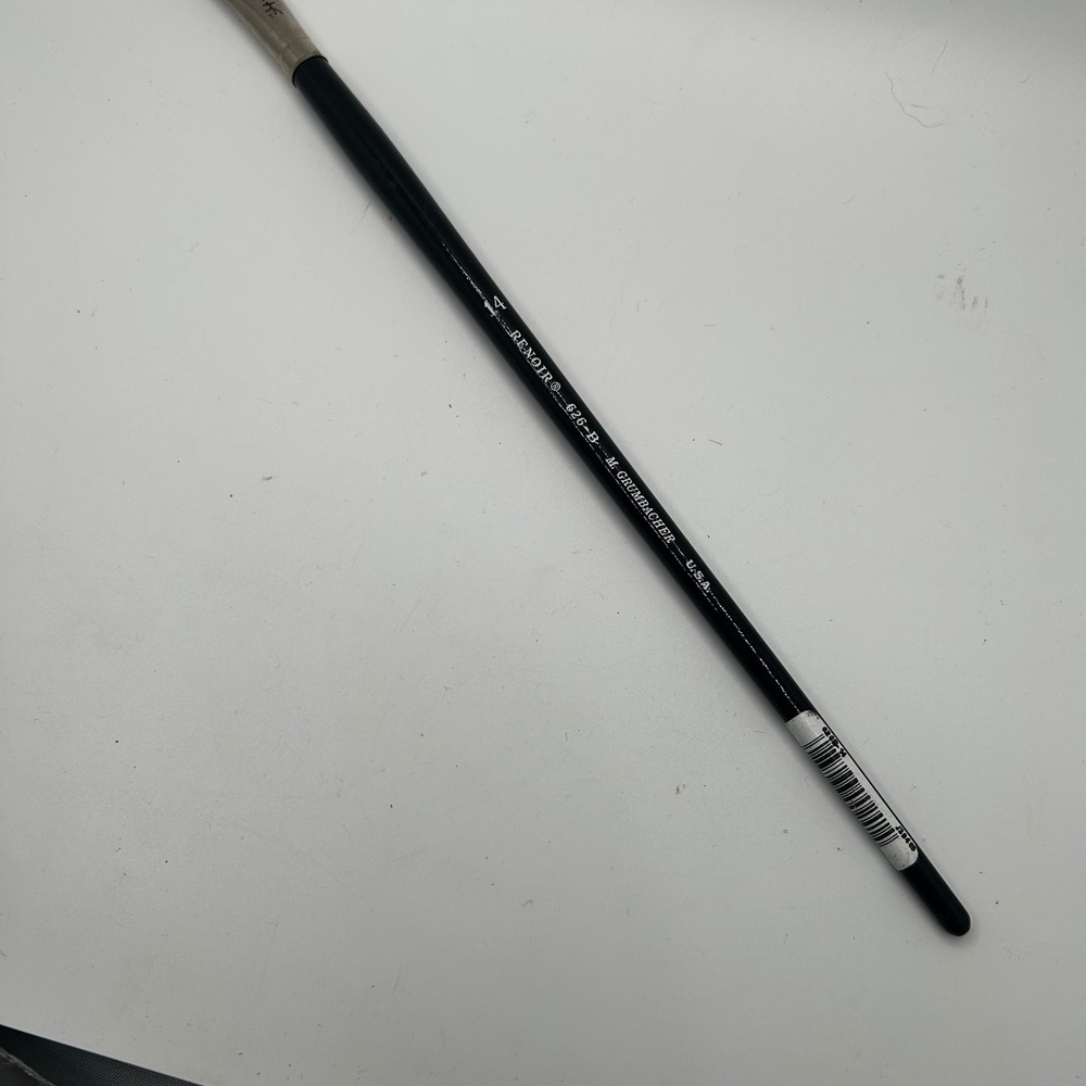Grumbacher Renoir 626-B Bright Paint Brush Size 14 Black Long Handle USA Excel